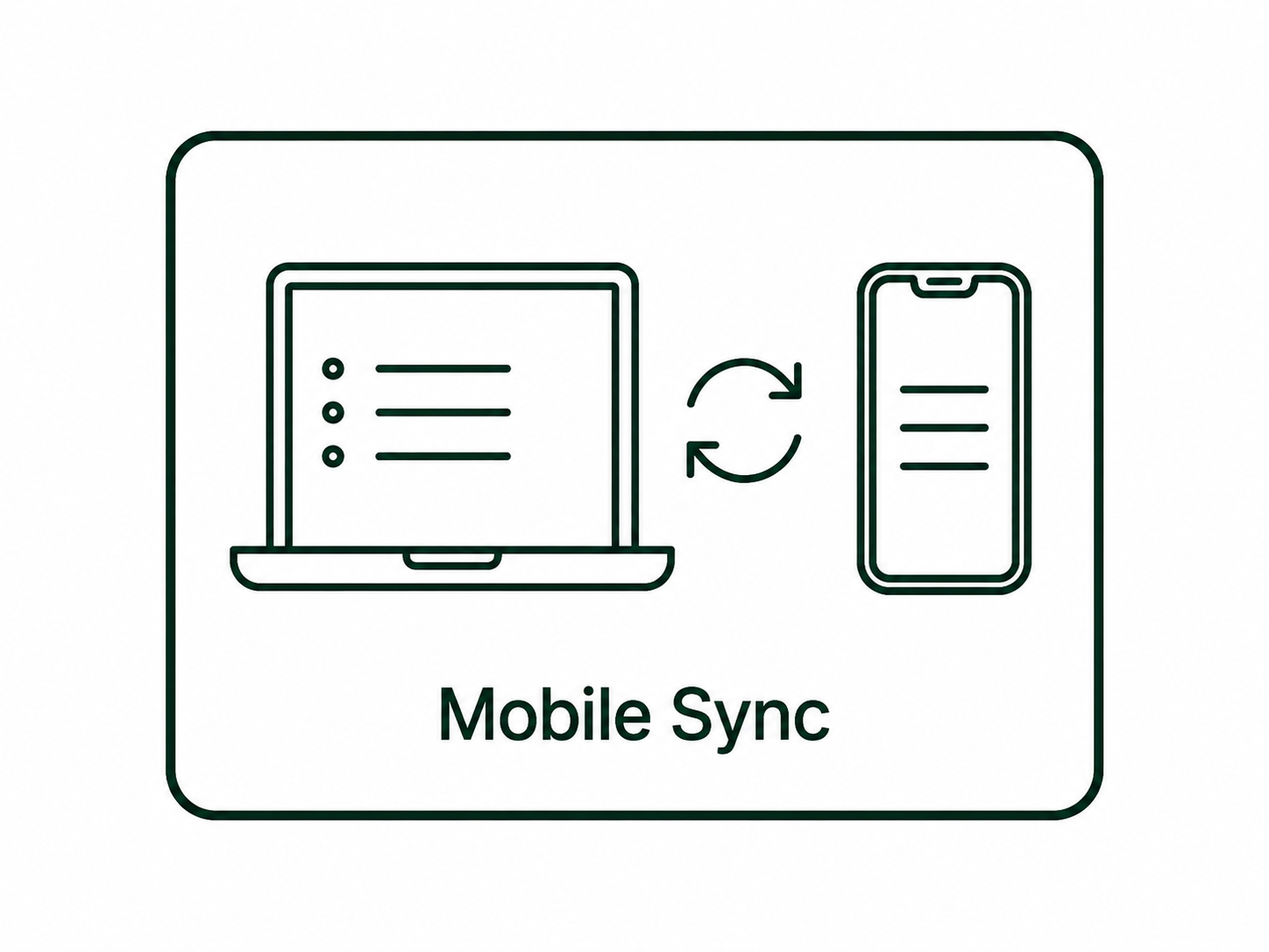 Pasero QR pairing and synchronization screen