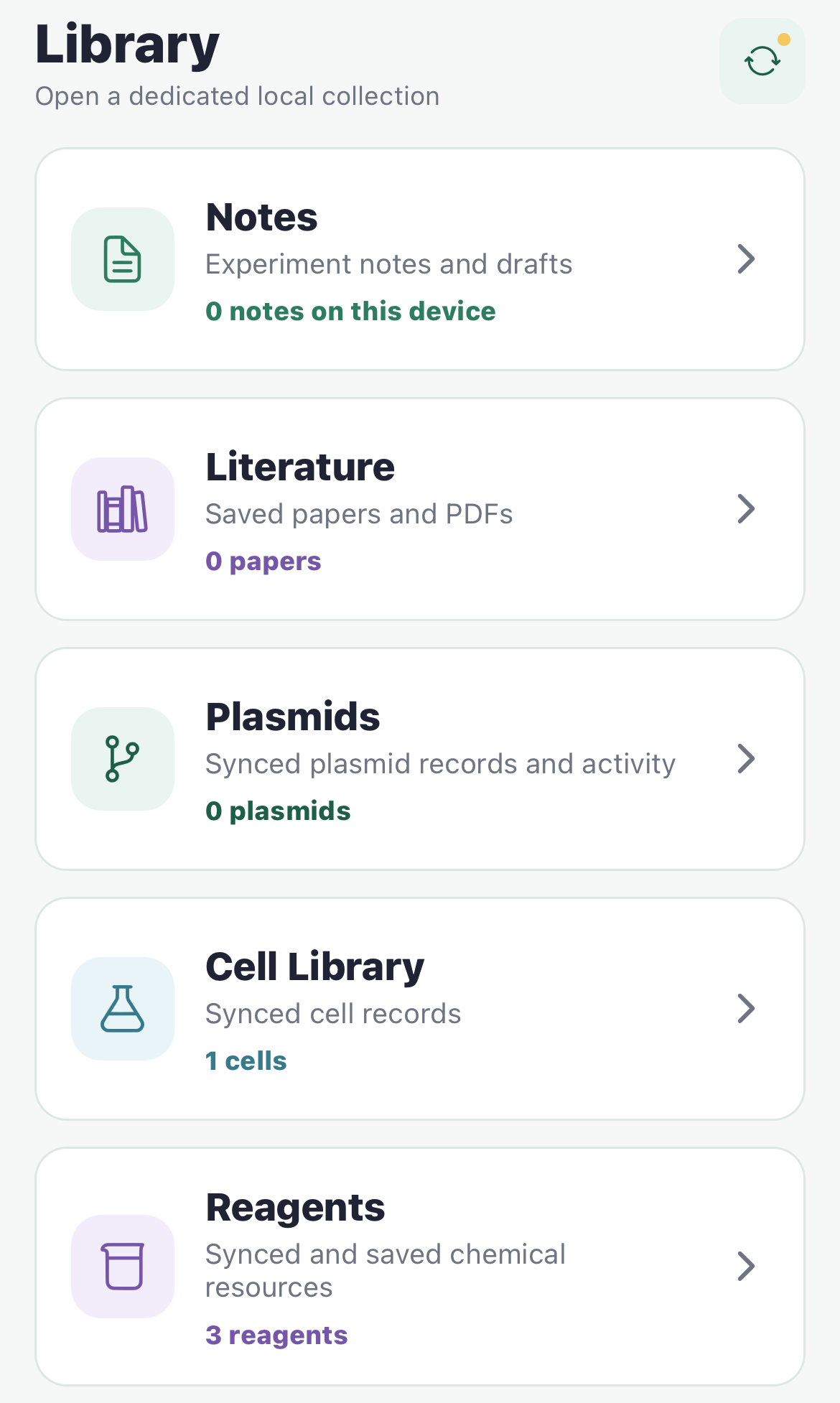 Pasero Mobile real home screenshot